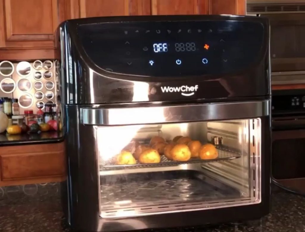 "WowChef Air Fryer Oven Combo 20 Quart, Convection Toaster Oven Dehydrator" 