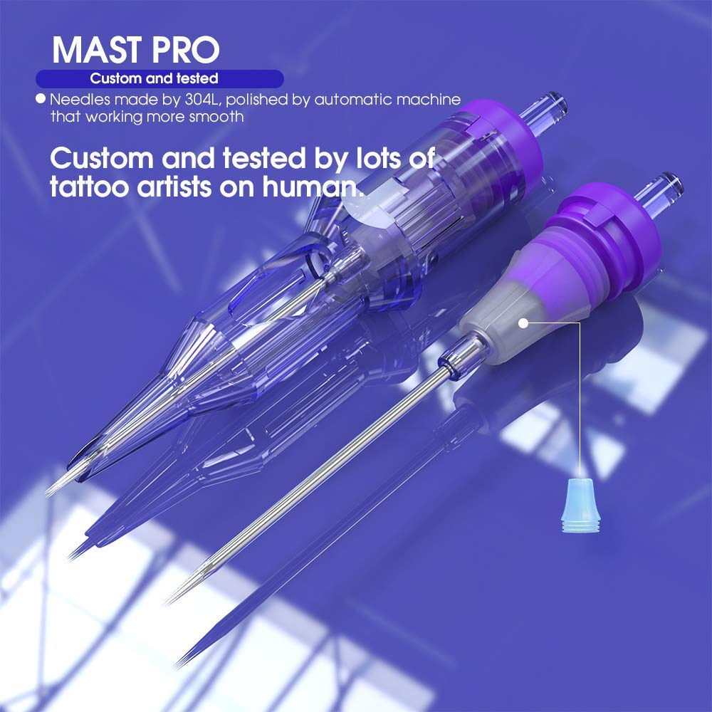 
Mast Tour Tattoo Kit Wireless Rotary Pen Machine 2Pcs Battery Power Pro Cartridges Needles Supply MT-366