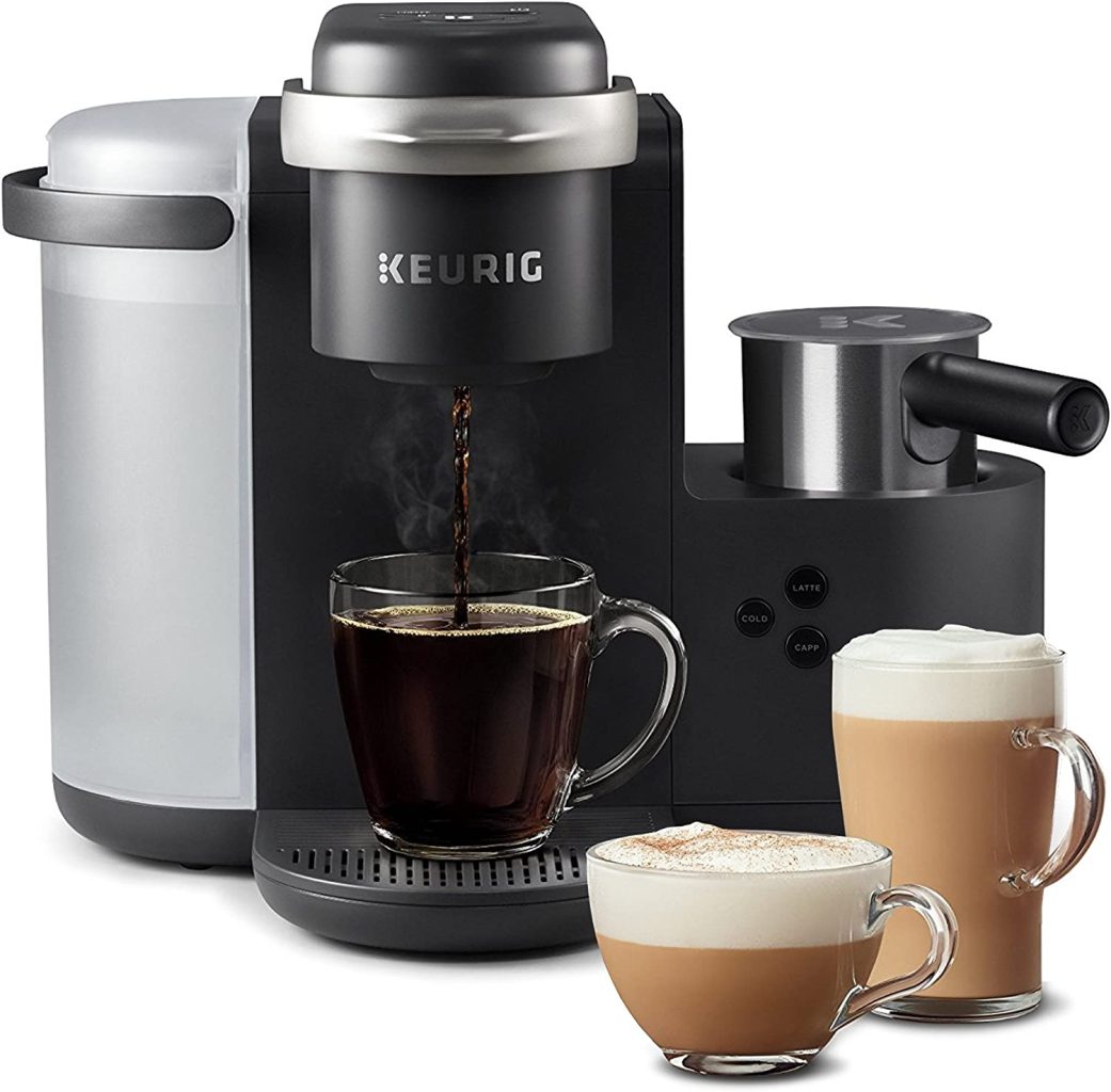 Keurig K-Cafe Single-Serve K-Cup Coffee Maker, Latte Maker and Cappuccino Maker, Comes with Dishwasher Safe Milk Frother, Coffee Shot Capability