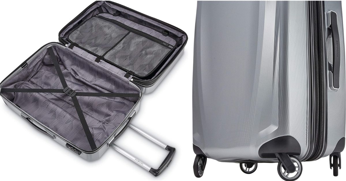 Samsonite Winfield 3 DLX Hardside Luggage with Spinners - Top-Rated Choice for. Stylish and Durable Suitcase with Smooth-Spinning Wheels, Perfect for Travel Convenience