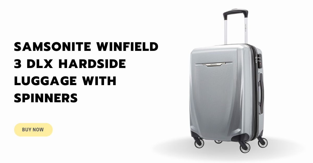 Samsonite Winfield 3 DLX Hardside Luggage with Spinners - Top-Rated Choice for Best 22 x 14 x 9 Carry-On Luggage. Stylish and Durable Suitcase with Smooth-Spinning Wheels, Perfect for Travel Convenience