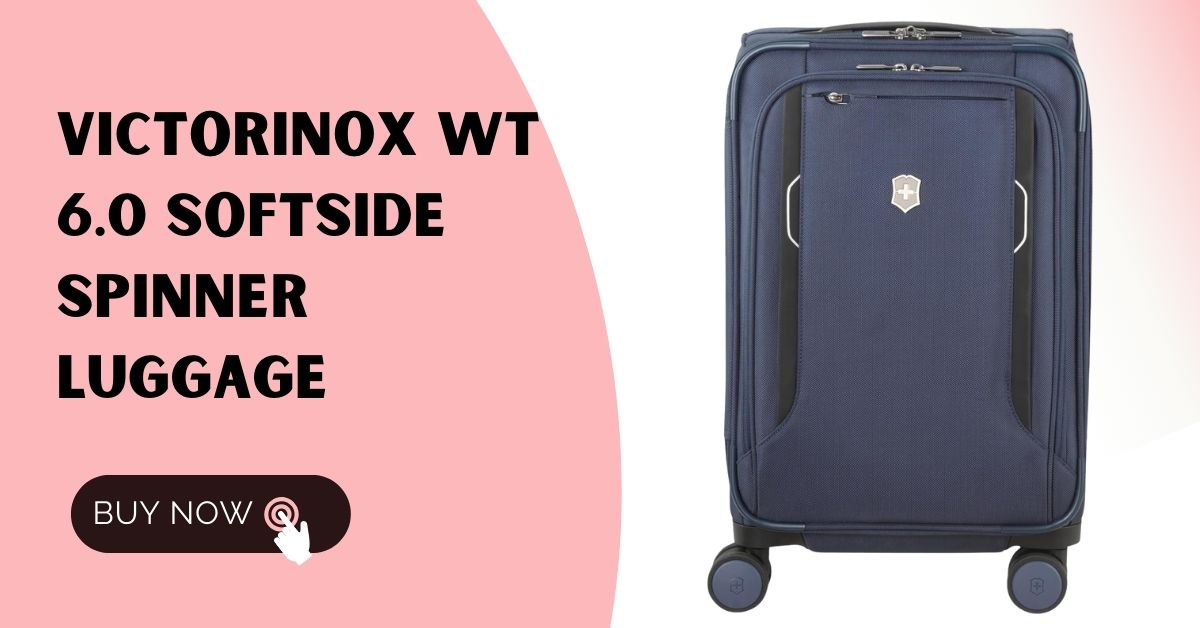 "Victorinox WT 6.0 Softside Spinner Luggage in Blue, Expandable Carry-On (22 x 14 x 9 inches) - Ideal Frequent Flyer Travel Companion, Best 22 x 14 x 9 Carry-On Luggage with Durable Design and Convenient Features."